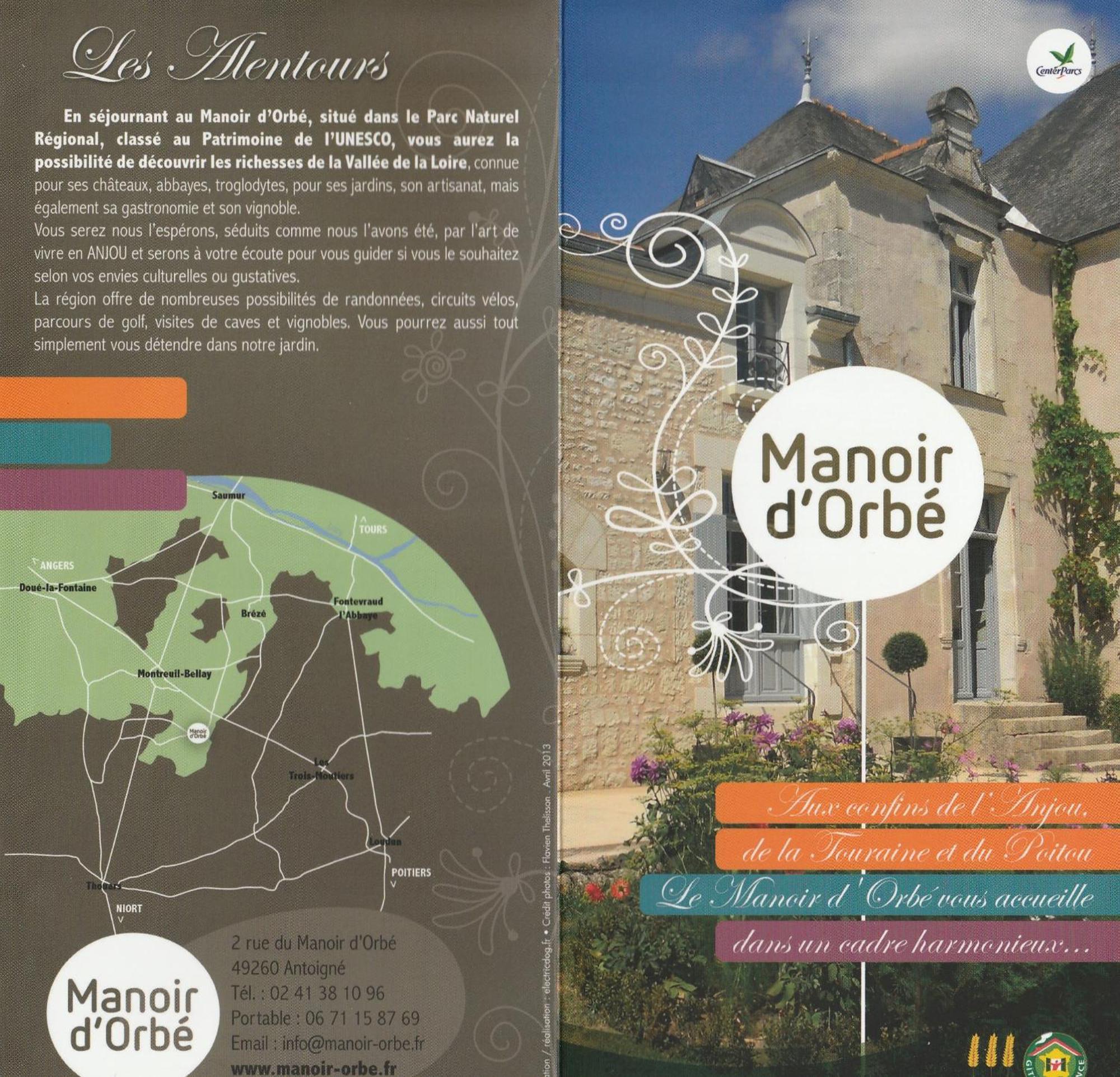 Manoir D'Orbe Hotel Montreuil-Bellay Exterior foto